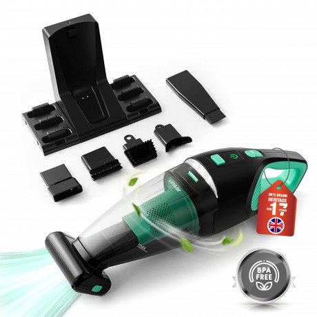 Linsar Akku-Handstaubsauger Akku Nass-/ Trocken-Sauger, Ladestation, LED, beutellos, 60 Min., 120W  Беспроводной ручной пылесос Linsar, аккумуляторный пылесос для влажной и сухой уборки, зарядная станция, светодиод, без мешка, 60 мин., 120 Вт