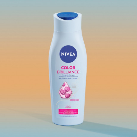 NIVEA Color Brilliance Farbschutz Shampoo, 250 ml, Нивеа Шампунь для окрашенных волос, кератин и экстракт асаи, защита цвета и блеск, 250 мл