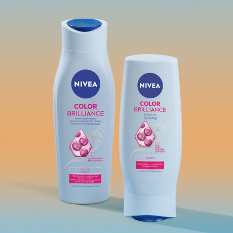 NIVEA Color Brilliance Farbschutz Shampoo, 250 ml, Нивеа Шампунь для окрашенных волос, кератин и экстракт асаи, защита цвета и блеск, 250 мл