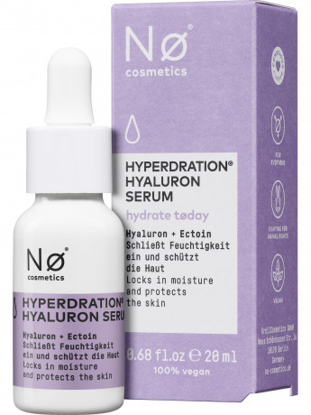 NO COSMETICS hydrate today Hyperdration 4D Hyaluron Serum, 20 ml, No Cosmetics Сыворотка для лица с гиалуроновой кислотой и эктоином, глубокое увлажнение, 20 мл
