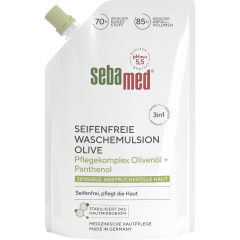 SEBAMED Waschemulsion Olive Nachfullbeutel, 400 ml, Себамед Эмульсия для мытья с оливой, для чувствительной кожи, 400 мл