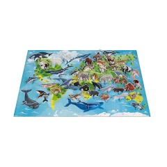 Janod -WWF Edukativ-Puzzle mit Figuren 350 Teile -Обучающий пазл WWF с фигурками 350 деталей