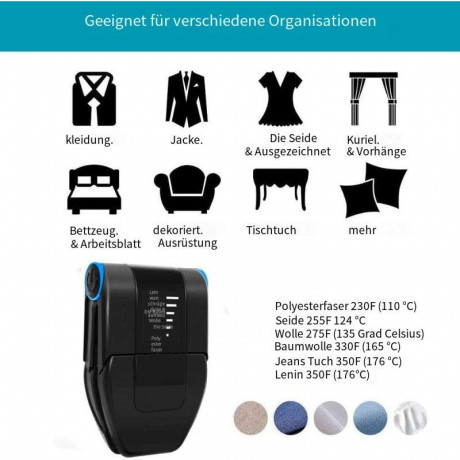 Devenirriche Devenirriche Dampfbugeleisen Reisebugeleisen, Klappbar Dampfburste Dampfglatter fur Zuhause Паровой утюг Devenirriche, дорожный утюг, складная паровая щетка, паровой разглаживатель для дома