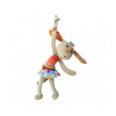 Baby Kuscheltier Vibration Stofftier Rassel Greifringe Faltenzonen 25 cm Greiflinge Детская мягкая игрушка