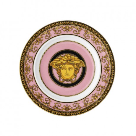 Rosenthal meets Versace Rosenthal Versace Medusa rose Brotteller 18 cm Розенталь Версаче Медуза Розовая хлебная тарелка 18 см