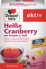 Doppelherz Горячее питье со вкусом клюквы с витамином C и Цинком , 10 шт