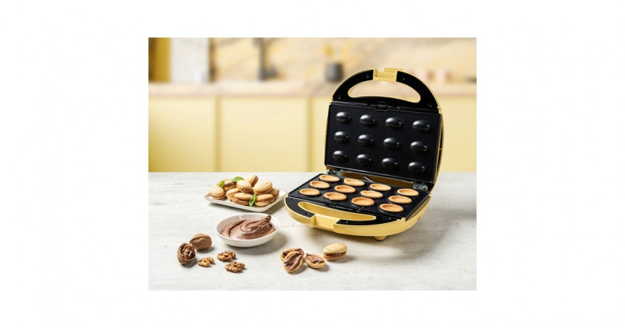 Bestron Bestron Zaubernuss Waffeleisen ANP801V, fur russische "Oreschki" gelb, 850 Watt  gelb Вафельница Bestron гамамелисовая ANP801V, для русских &quot;Орешков&quot; желтая, 850 Вт