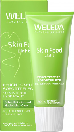 WELEDA Skin Food Light Gesichts & Koerpercreme, 75 ml, Лёгкий крем Skin Food Light для сухой кожи лица и тела с подсолнечным маслом, ши и какао, 75 мл