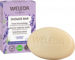 WELEDA Feste Duschpflege Lavender + Vetiver, 75 g, Твёрдое средство для душа Lavender + Vetiver с маслом ши и ароматом лаванды и ветивера, 75 г