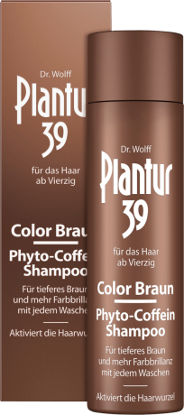 Plantur 39 Shampoo Phyto-Coffein Color Braun Шампунь Плантур 39 окрашивающий для темных выпадающих волос , 250 мл