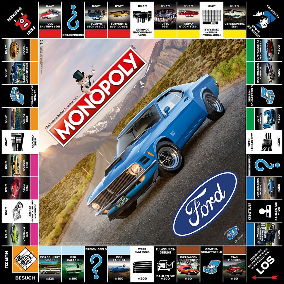 Купить Winning Moves Monopoly Ford (Deutsch/Englisch) Монополия Форд  (немецкий/английский) в интернет-магазине Diskontshop.eu Германия всего за  6 514 руб. в