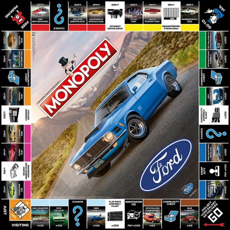 Winning Moves Monopoly Ford (Deutsch\/Englisch) Монополия Форд (немецкий/английский)