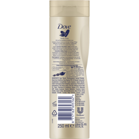 Dove Summer Glow Body Lotion лосьон с автозагаром 250мл