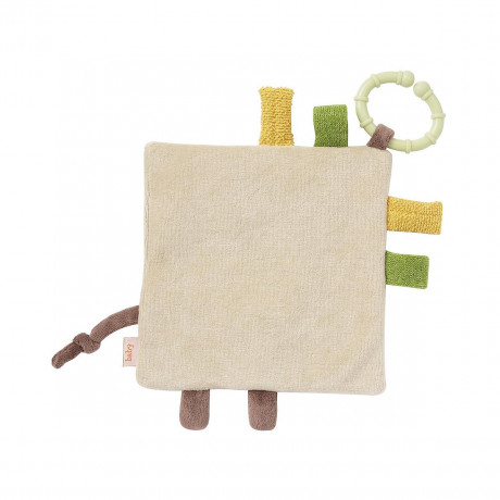 Fehn Knistertuch Giraffe mit Ring Жираф из хрустящей ткани с кольцом