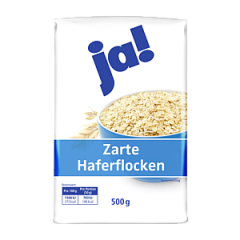 ja! Нежные овсяные хлопья 500г