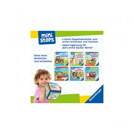 Ravensburger ministeps® Mein erster Bucher-Wurfel: Mein allererstes Wissen (Bucher-Set) ministeps® Мой первый книжный кубик: Мои самые первые знания (набор книг)