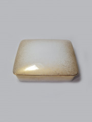 Шкатулка винтажная Tirschenreuth Bavaria P.T с позолотой, прямоугольная, фарфор, 14 x 11,5 см, Германия, 1960-70гг.