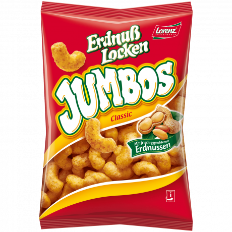 Lorenz Erdnusslocken Jumbos Крекер с арахисом 225г