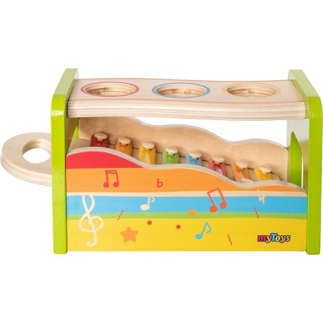 myToys ORIGINALS Klopfbank mit Xylophon Скамейка с ксилофоном