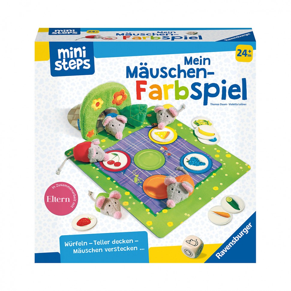 Купить Ravensburger ministeps Mein Mauschen-Farbspiel ministeps Игра «Моя  маленькая мышь» в интернет-магазине Diskontshop.eu Германия всего за 3 781  руб. в