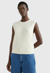 Tommy Hilfiger MONOGRAM Jumper white dove МОНОГРАММА джемперы Белый голубь