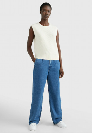 Tommy Hilfiger MONOGRAM  Jumper white dove МОНОГРАММА джемперы Белый голубь