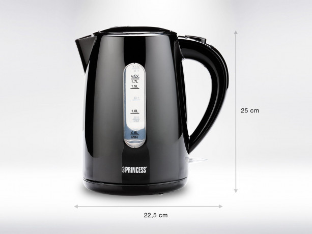 PRINCESS PRINCESS Wasserkocher Wasserkocher, Dank 360-Grad-Sockel fur Links- und Rechtshander gleichermassen geeignet Чайник PRINCESS, подходит как левшам, так и правшам благодаря основанию на 360 градусов.