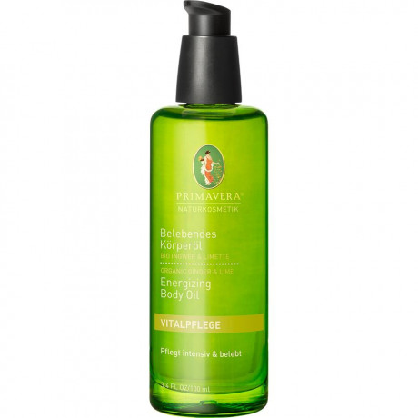 Primavera (Примавера) Energizing Ingwer Limette Belebendes Korperol Масло для тела, Geschenkset Подарочный набор: Korperol Масло для тела Ingwer Limette 30 мл + Duschbalsam Бальзам для душа Ingwer Limette 100 мл + Aroma Roll-On Gute Laune 10 мл + Yoga-Ub