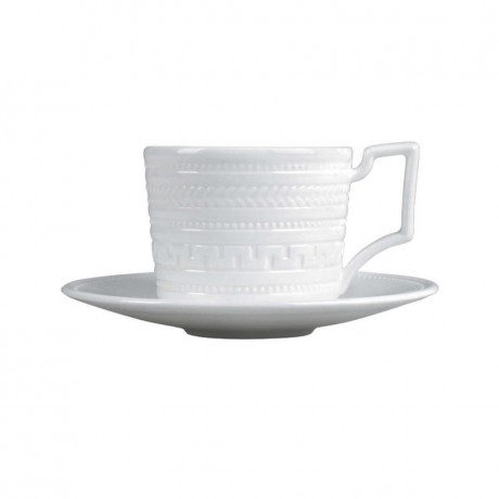 Wedgwood Wedgwood 'Intaglio' Espressotasse 0,07 L mit Untertasse 2-tlg. Wedgwood "Intaglio" Чашка для эспрессо 0,07 л с блюдцем 2 шт.