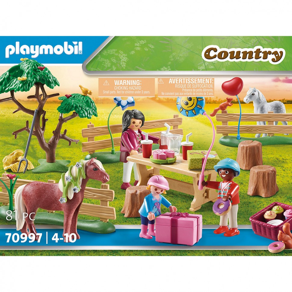 Купить PLAYMOBIL PLAYMOBIL 70997 Kindergeburtstag auf dem Ponyhof PLAYMOBIL  70997 детский день рождения на пони-ферме в интернет-магазине  Diskontshop.eu Германия всего за 2 216 руб. в