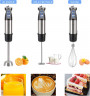 IBETTER IBETTER Stabmixer, Stabmixer Edelstahl Set 800-1000 W- Purierstab 12 Stufen, mit Schneebesen, Standmixer Aufsatz, Zerkleinerer, 600 ml Mixbecher Schwarz ( 800W 5 in 1) Ручной блендер IBETTER, набор ручного блендера из нержавеющей стали 800-1000 В
