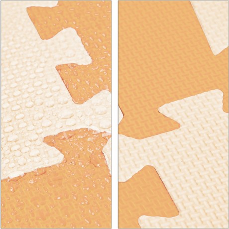 relaxdays 45 x Puzzlematte Sterne orange-beige 45 x коврик-пазл звезды оранжево-бежевый