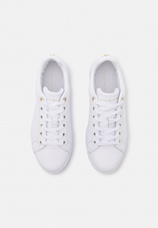 Tommy Hilfiger EMBOSSED MONOGRAM Trainers white/gold РЕЗЬБОВАЯ МОНОГРАММА Кроссовки белое золото