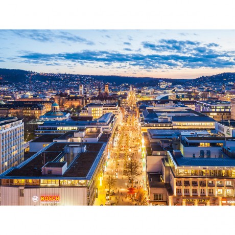 CALVENDO Puzzle CALVENDO Puzzle Blick uber die Konigstrasse in Stuttgart Пазл CALVENDO Puzzle Вид на Кенигштрассе в Штутгарте