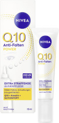 NIVEA Q10 Power Anti-Falten Straffung Augenpflege, 15 ml, Нивеа крем для глаз гиалуроновая кислота, коэнзим Q10, масло ши против морщин 15 мл