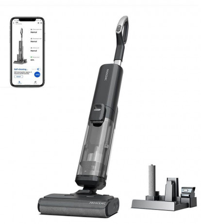 meeteu meeteu Nass-Trocken-Akkusauger 4-in-1 Kabellos mit Akku Staubsauger, 45 Minuten Laufzeit, automatische Reinigung Беспроводной пылесос Meeteu для влажной и сухой уборки, беспроводной пылесос 4-в-1 с аккумулятором, время работы 45 минут, автоматичес