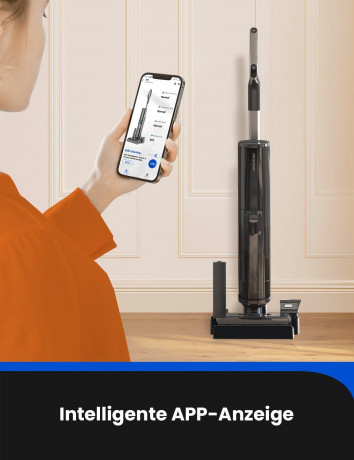 meeteu meeteu Nass-Trocken-Akkusauger 4-in-1 Kabellos mit Akku Staubsauger, 45 Minuten Laufzeit, automatische Reinigung Беспроводной пылесос Meeteu для влажной и сухой уборки, беспроводной пылесос 4-в-1 с аккумулятором, время работы 45 минут, автоматичес