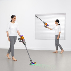 DYSON DYSON Akku-Hand-und Stielstaubsauger V12 Detect Slim Absolute+, 545 W, Beutellos, Dysons leichtester Staubsauger mit einer hohen Saugkraft von 150 AW.*  Беспроводной ручной пылесос DYSON V12 Detect Slim Absolute+, 545 Вт, без мешка, самый легкий пыл