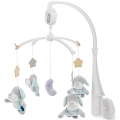 bieco Musikmobile Baby Spieluhr mit Melodie LaLeLu Babybett Einschlafhilfe O 33 cm Mobiles Музыкальный мобиль Детская музыкальная шкатулка с мелодией Детская кроватка LaLeLu для сна O 33 см Мобилы