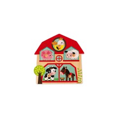 Janod Haptik-Puzzle Meine Ersten Tiere (4 Teile) Тактильный пазл Мои первые животные (4 детали)