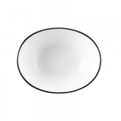 Seltmann Weiden Seltmann Weiden Modern Life Black Line Bowl oval 12x9,5x4,5 cm / 0,18 L Seltmann Weiden Modern Life Black Line Миска овальная 12x9,5x4,5 см / 0,18 л