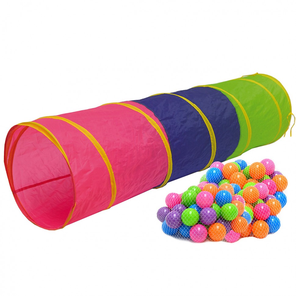 Купить LittleTom Kinderzelt Spieltunnel Kaa 180cm mit 200 Ballen Детская палатка  игровой тоннель Каа 180см с 200 шариками в интернет-магазине Diskontshop.eu  Германия всего за 4 824 руб. в