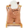 bieco Schaukelpferd Plusch Pferd Schaukeltier 60 cm Baby Wippe Holz Spielzeug ab 9M Schaukeltiere Лошадка-качалка Плюшевая лошадка-качалка 60 см Детская качалка Деревянная игрушка от 9M Животные-качалки