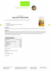 Krauterhaus Sanct Bernhardt Soup snack &quot;Taste of India&quot; (pack of 10), 200 г