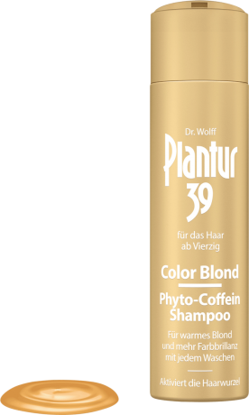 Plantur 39 Shampoo Phyto-Coffein Color Blond Шампунь Плантур 39 окрашивающий против выпадения волос, для светлых волос, 250 мл