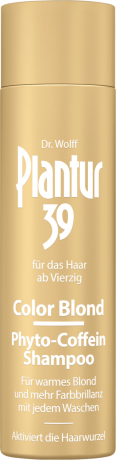 Plantur 39 Shampoo Phyto-Coffein Color Blond Шампунь Плантур 39 окрашивающий против выпадения волос, для светлых волос, 250 мл