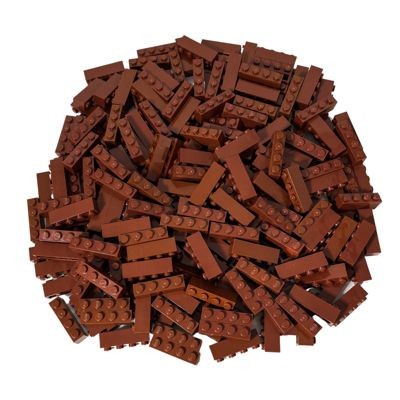 LEGO LEGO 1x4 Steine Braun - 100 Stuck - Brown bricks 3010 LEGO 1x4 кирпичи коричневые - 100 штук - Коричневые кирпичи 3010
