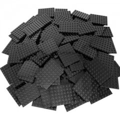 LEGO LEGO 6x8 Platten Schwarz - 100 Stuck - Black plate 3036 Тарелки LEGO 6x8 черные - 100 штук - Черная тарелка 3036