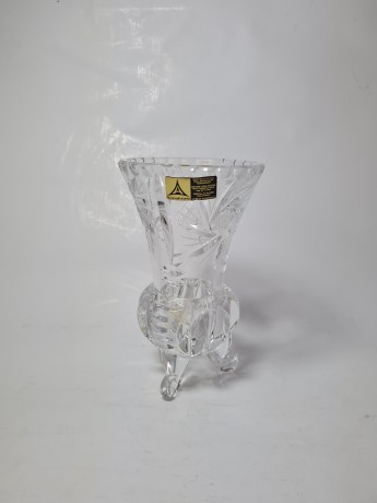 Anna Hutte Хрустальная ваза, 9,5см x 16см, Германия, 1970-80гг.