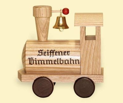 Weihnachtsartikel Seiffener Bimmelbahn Рождественские подарки в туристическом поезде Seiffen